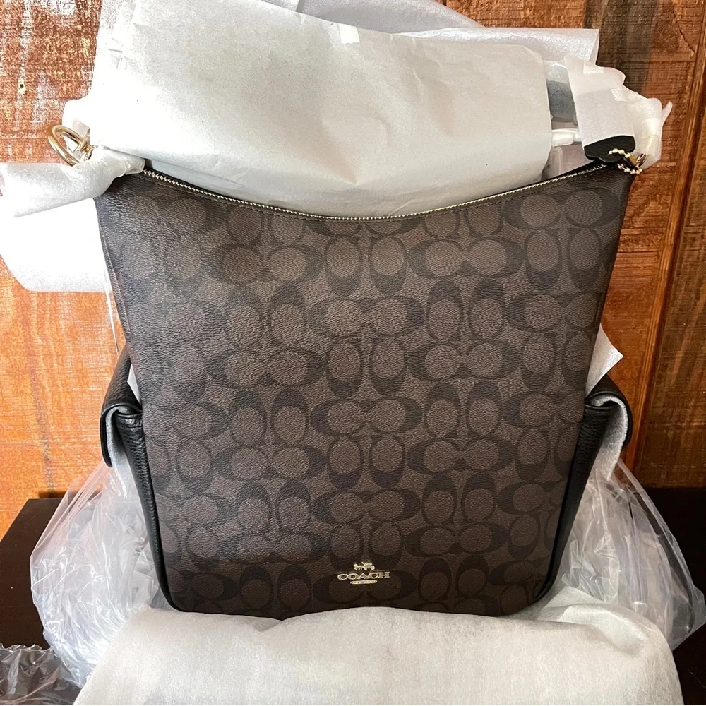 Coach Pennie Shoulder Bag In Signature Canvas - Picture 6 of 9